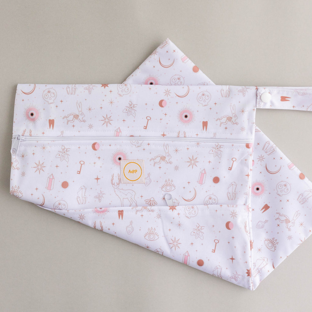 Mystic Maze Wet/Dry Bag Cloth designed and owned cloth nappies. Sustainable baby products. Alice&Patrick Boutique