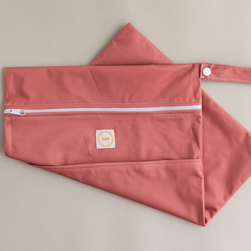 Red Desert Wet/Dry Bag Cloth designed and owned cloth nappies. Sustainable baby products. Alice&Patrick Boutique