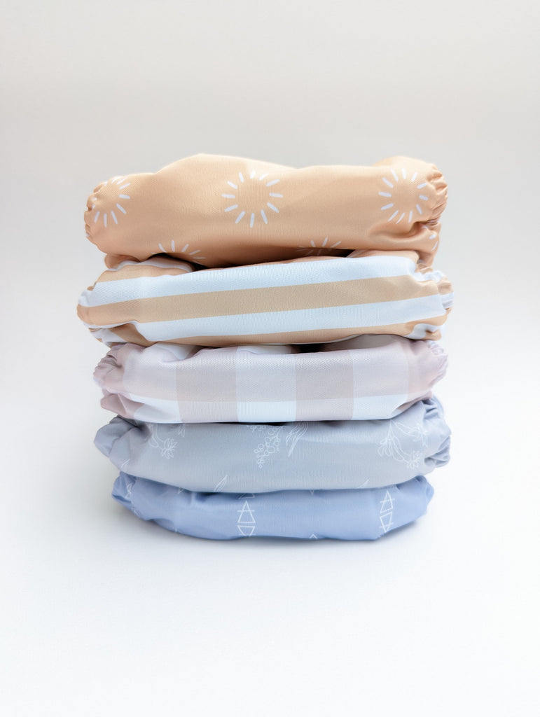 Part-Time Cloth Nappy Value Pack Cloth designed and owned cloth nappies. Sustainable baby products. Alice&Patrick Boutique Pack 1 / Bamboo insert