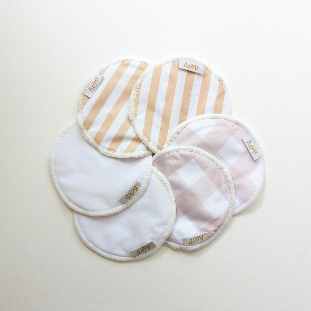 Breast Pad Pack Cloth designed and owned cloth nappies. Sustainable baby products. Alice&Patrick Boutique Pack 2